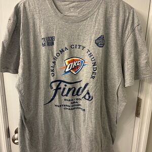 Oklahoma City Thunder Finals Gray T-Shirt